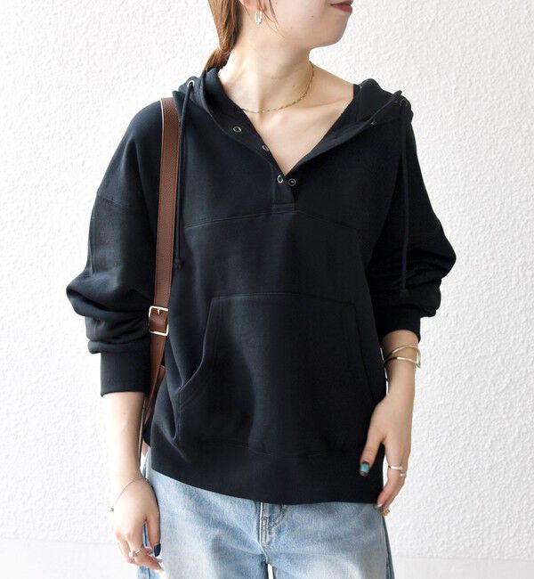 SHIPS any「SHIPS any:〈洗濯機可能〉USAコットン 裏起毛 フーディー ルーズ プルオーバー」|パーカー|