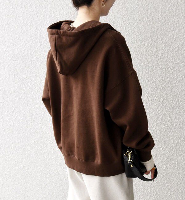 SHIPS any「SHIPS any:〈洗濯機可能〉USAコットン 裏起毛 フーディー ルーズ プルオーバー」|パーカー|