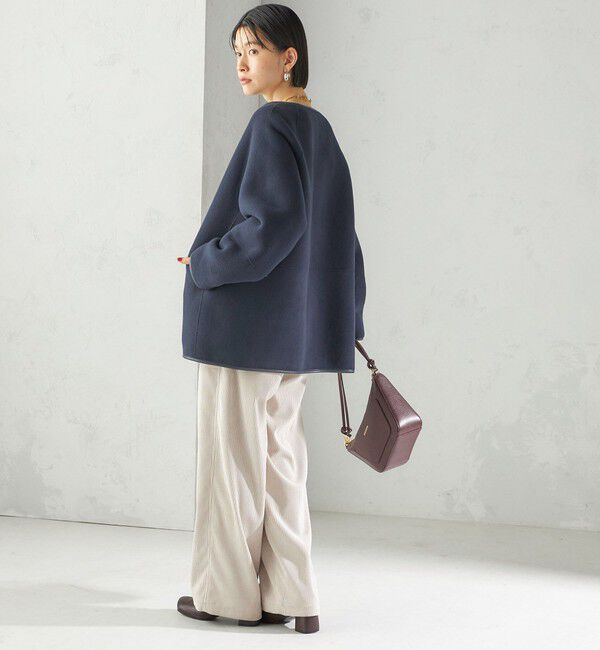 SHIPS for women「【一部WEB限定】〈手洗い可能〉NEW リバーシブル ボア ブルゾン」|ブルゾン・スタジャン|