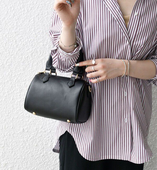 SHIPS any「VELETTO: 2WAY ショルダー ミニ ボストン バッグ」|ボストンバッグ|