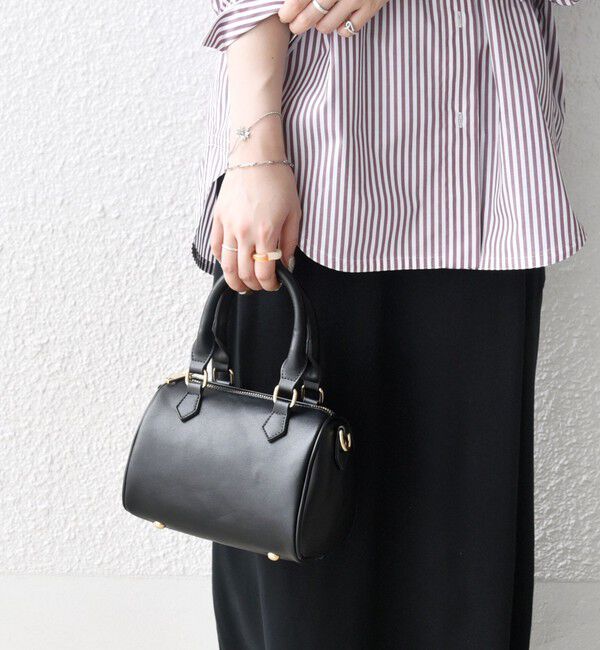 SHIPS any「VELETTO: 2WAY ショルダー ミニ ボストン バッグ」|ボストンバッグ|