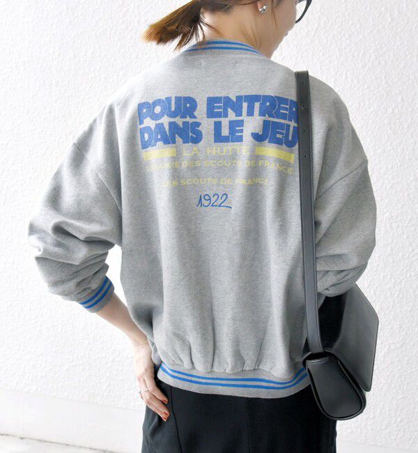 SHIPS any「【SHIPS any別注】La Hutte:〈洗濯機可能〉裏起毛 ロゴ ジップ ブルゾン」|ブルゾン・スタジャン|