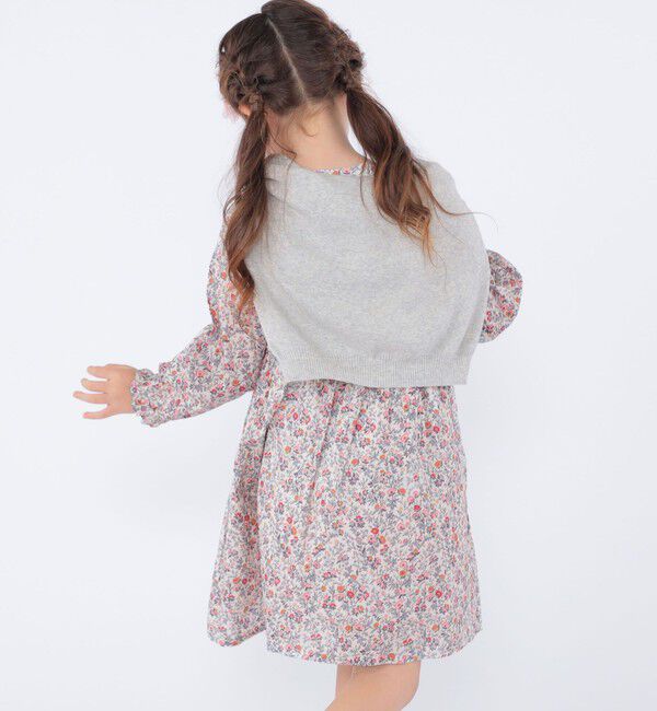 SHIPS KIDS「SHIPS KIDS:100～130cm / リバティ 長袖 ワンピース」|ワンピース|