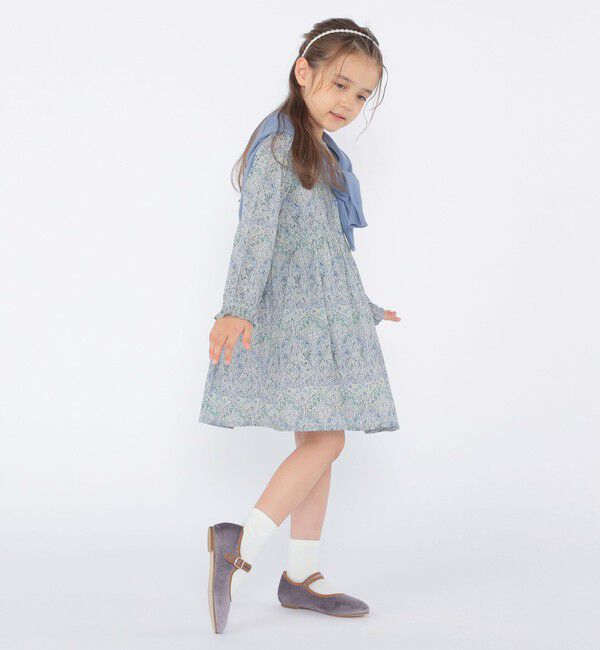 SHIPS KIDS「SHIPS KIDS:100～130cm / リバティ 長袖 ワンピース」|ワンピース|