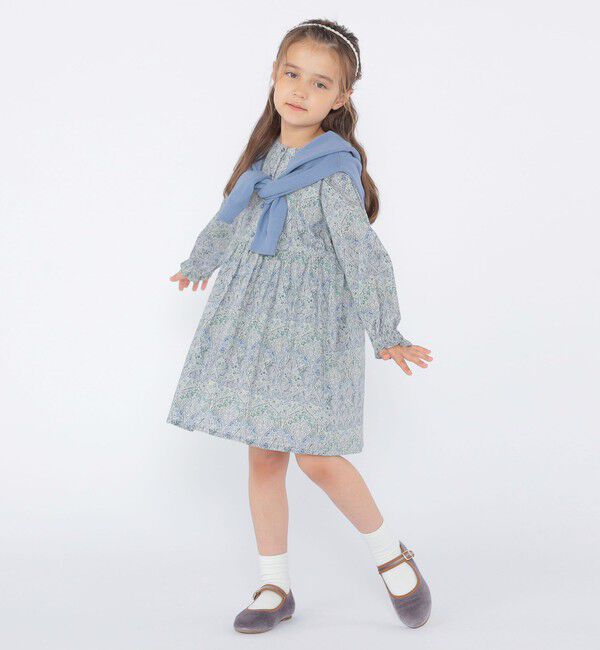 SHIPS KIDS「SHIPS KIDS:100～130cm / リバティ 長袖 ワンピース」|ワンピース|