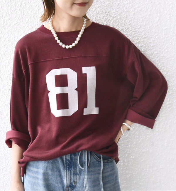 SHIPS for women「【SHIPS別注】81BRANCA:ナンバリング TEE」|Tシャツ・カットソー|