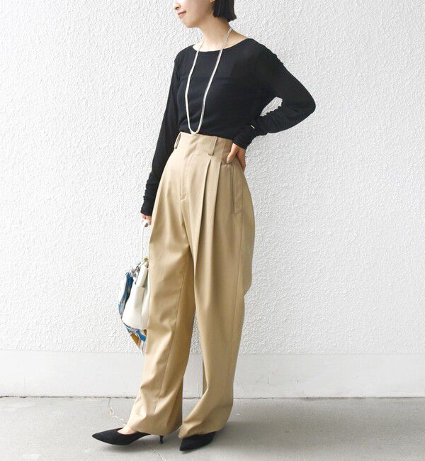 SHIPS for women「シアー フライス ロング スリーブ カットソー」|Tシャツ・カットソー|