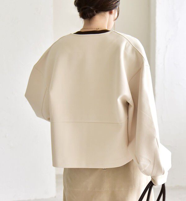 quaranciel「quaranciel:〈洗濯機可能〉ポンチ ロゴプリント スウェット ジップ ブルゾン カーディガン」|スウェット・ジャージ|