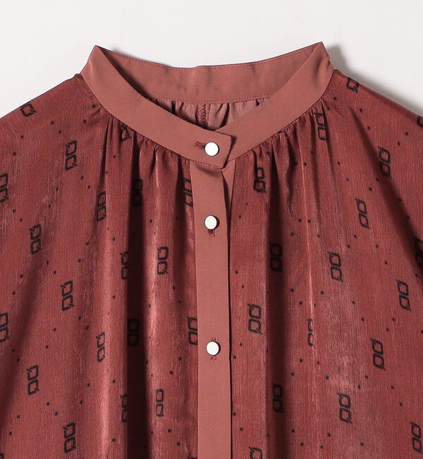 quaranciel「quaranciel:〈手洗い可能〉モノグラム ドット ロング シャツ ワンピース」|ワンピース|