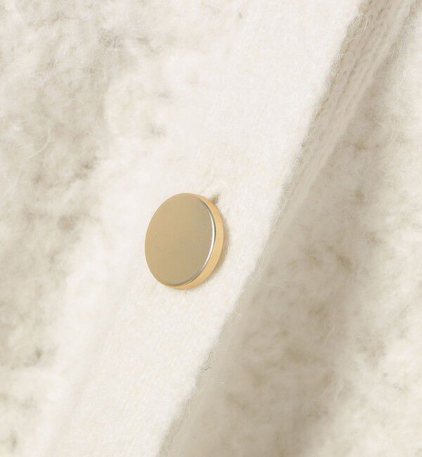 quaranciel「quaranciel: 透かし編み Vネック コンパクト ドルマンニットカーディガン」|カーディガン|