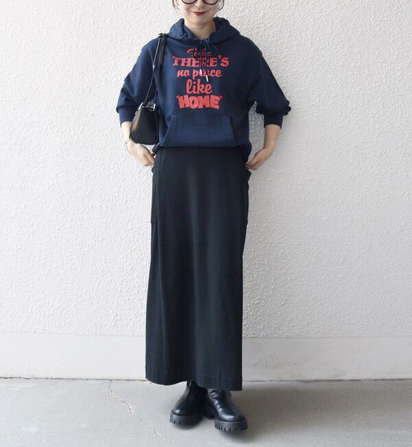 SHIPS any「【SHIPS any別注】THE KNiTS:〈洗濯機可能〉ロゴプリント フーディー パーカー」|パーカー|