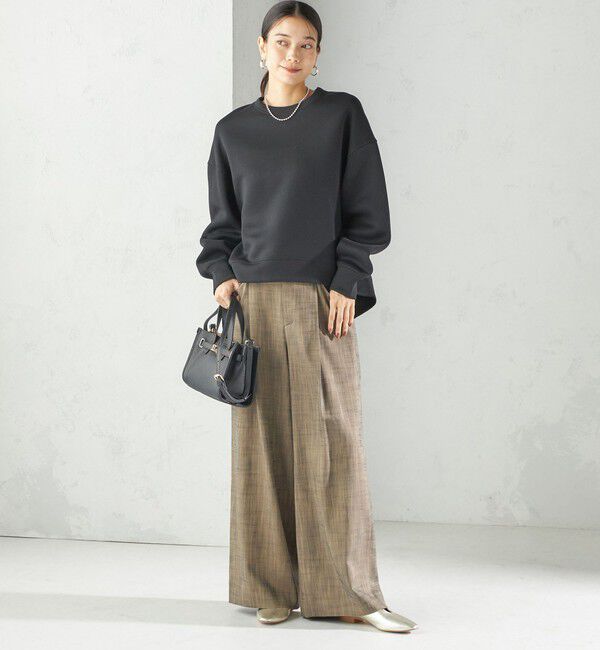 SHIPS for women「〈手洗い可能〉シャンブレー ポケット デザイン ワイド パンツ」|スラックス|