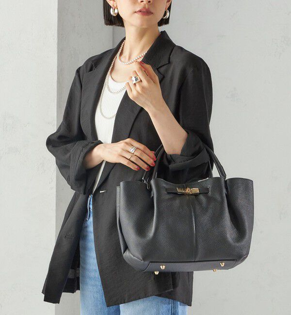SHIPS for women「BEAURE: ヒネリ 金具付き バッグ」|トートバッグ|