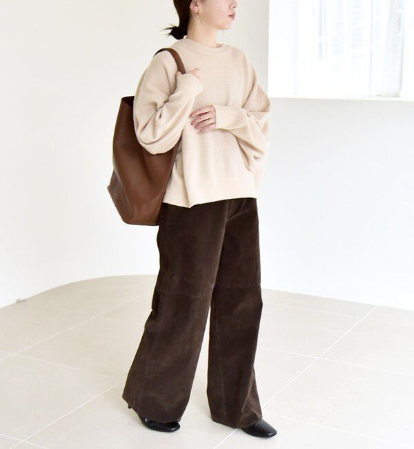 quaranciel「quaranciel:〈手洗い可能〉AQUA カシミヤ ミックス ドルマン ニット 25AW」|ニット・セーター|