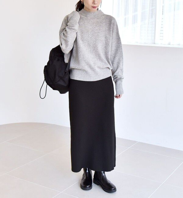 quaranciel「quaranciel: AQUA カシミヤ ミックス 2way ハイネック カーディガン」|カーディガン|