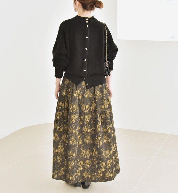 quaranciel「quaranciel: AQUA カシミヤ ミックス 2way ハイネック カーディガン」|カーディガン|