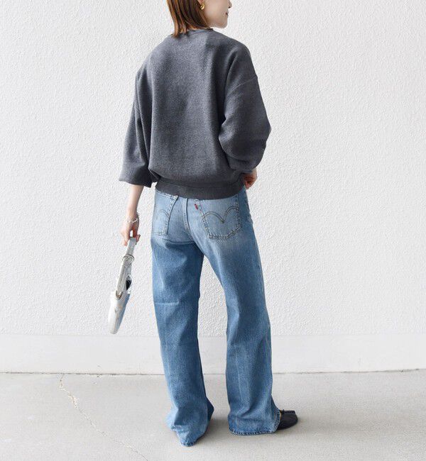 SHIPS for women「【WEB限定】〈手洗い可能〉サガラ 刺繍 ロゴ ニット プルオーバー」|ニット・セーター|