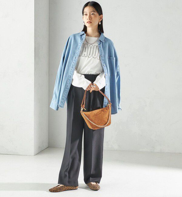 SHIPS for women「プリント ロゴ ロング スリーブ TEE」|Tシャツ・カットソー|