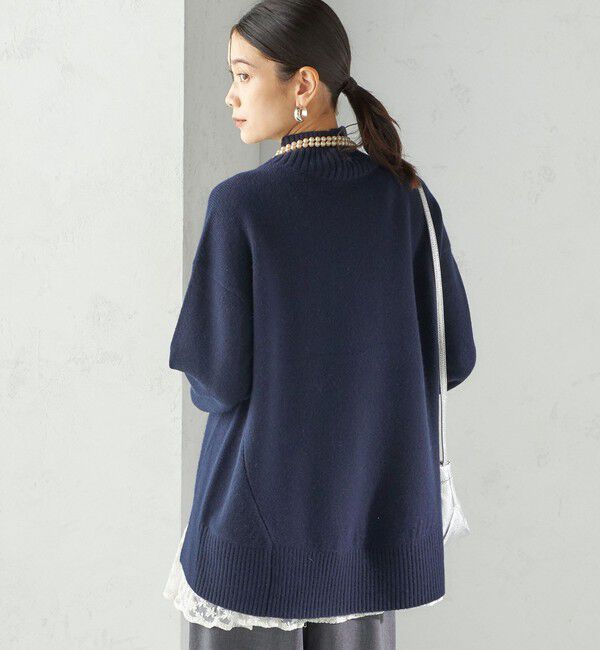 SHIPS for women「〈手洗い可能〉ウール カシミヤ ハイネック プルオーバー」|ニット・セーター|