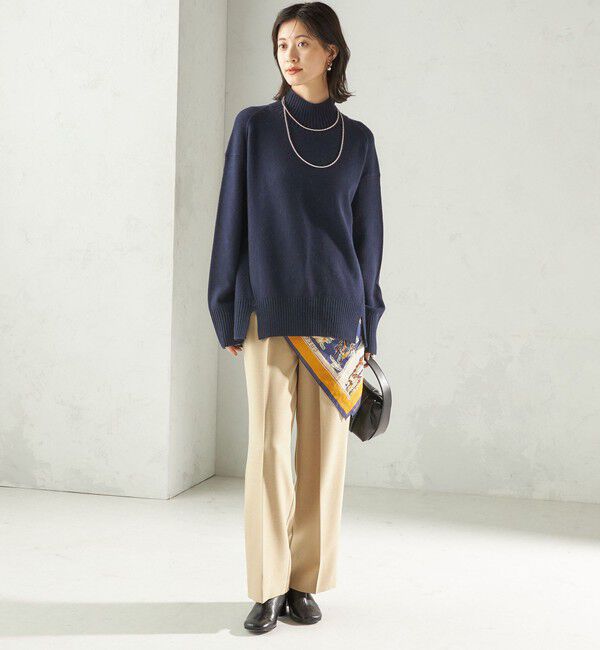 SHIPS for women「〈手洗い可能〉ウール カシミヤ ハイネック プルオーバー」|ニット・セーター|