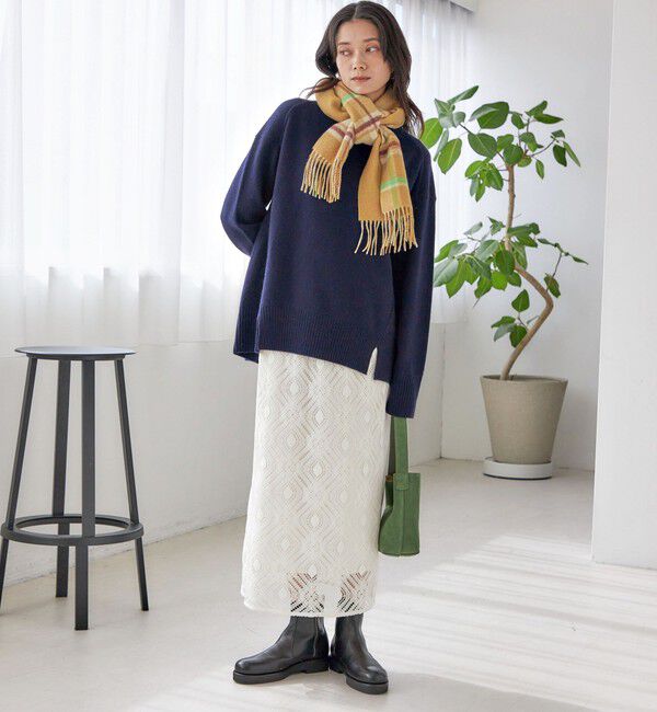 SHIPS for women「〈手洗い可能〉ウール カシミヤ ハイネック プルオーバー」|ニット・セーター|