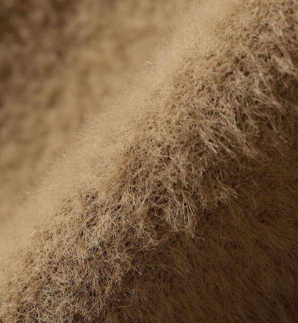 quaranciel「quaranciel:〈手洗い可能〉ファーライク クルーネック ニット プルオーバー」|ニット・セーター|