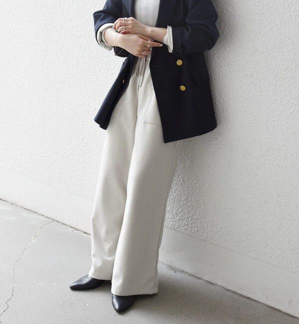 SHIPS any「SHIPS any:〈手洗い可能〉ウォーム イージー ワイド ストレート パンツ」|その他|