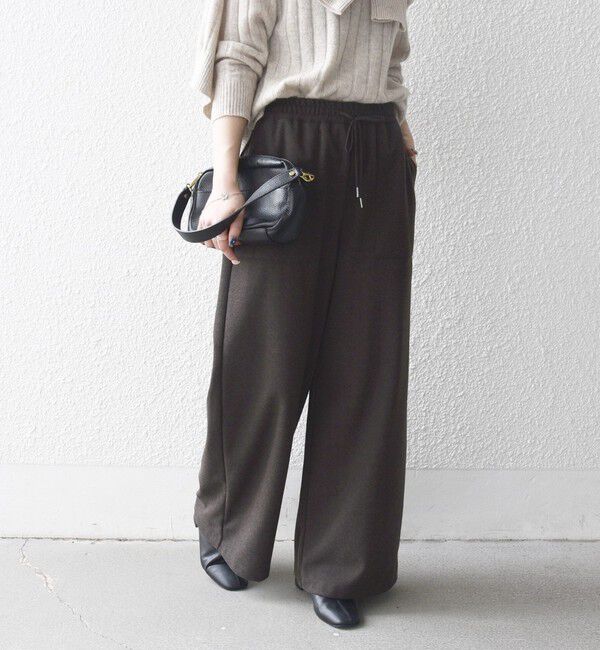 SHIPS any「SHIPS any:〈手洗い可能〉ウォーム イージー ワイド ストレート パンツ」|その他|