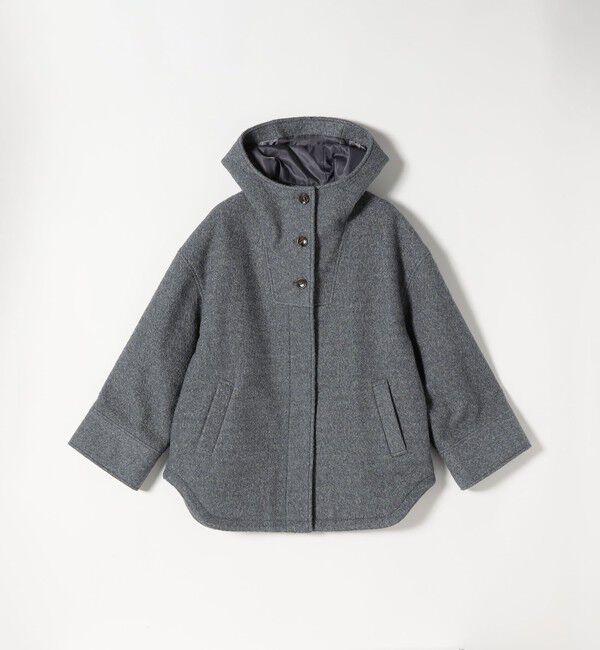 quaranciel「quaranciel: スタンドカラー フーデット ミディ コート」|その他|