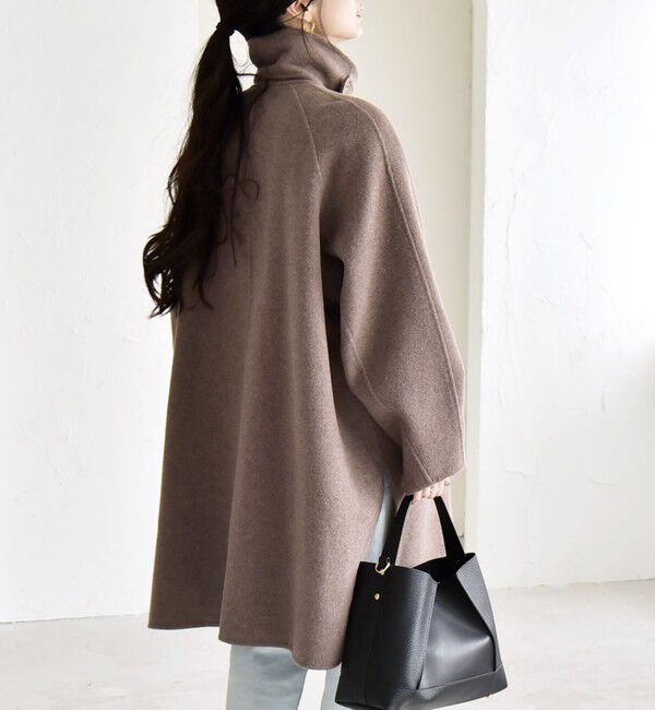 quaranciel「quaranciel: リバー スタンド & テーラード ダブルブレスト Aライン コート」|その他|