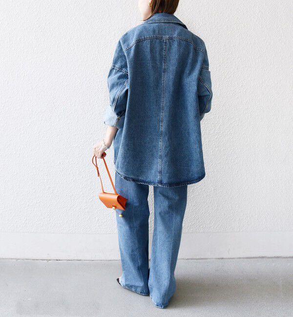 SHIPS for women「Levi&rsquo;s:〈手洗い可能〉TWIST SHACKET」|デニムジャケット|