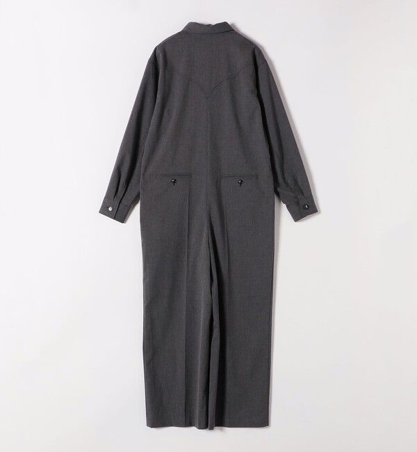 quaranciel「quaranciel:〈洗濯機可能〉レギュラーカラー ジャンプスーツ」|オールインワン|