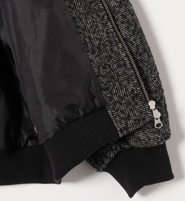 quaranciel「quaranciel: ツイード ダブル ジップ ブルゾン」|ブルゾン・スタジャン|