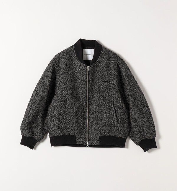 quaranciel「quaranciel: ツイード ダブル ジップ ブルゾン」|ブルゾン・スタジャン|
