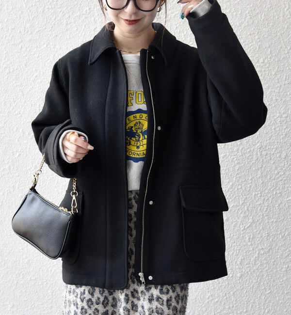 SHIPS any「SHIPS any: メルトン ジップ フィールド コート」|その他|