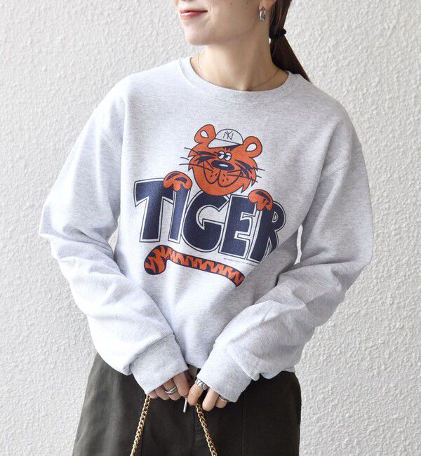 SHIPS any「The BOOK STORE:〈洗濯機可能〉タイガー プリント 裏起毛 スウェット」|スウェット・ジャージ|