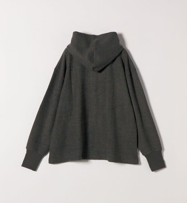 SHIPS any「SHIPS any:〈手洗い可能〉起毛 ワッフル ハーフジップ フーディー プルオーバー」|Tシャツ・カットソー|