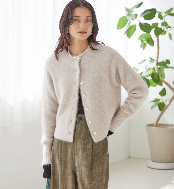 SHIPS for women「〈手洗い可能〉フォックス クルーネック ニット カーディガン」|カーディガン|