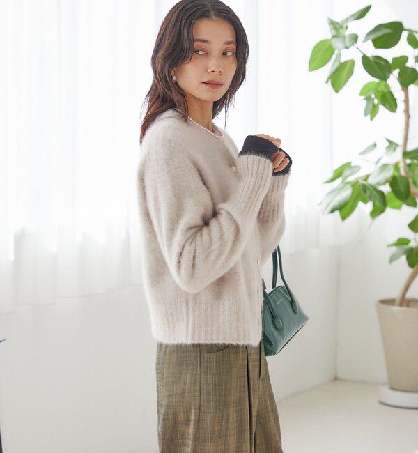 SHIPS for women「〈手洗い可能〉フォックス クルーネック ニット カーディガン」|カーディガン|