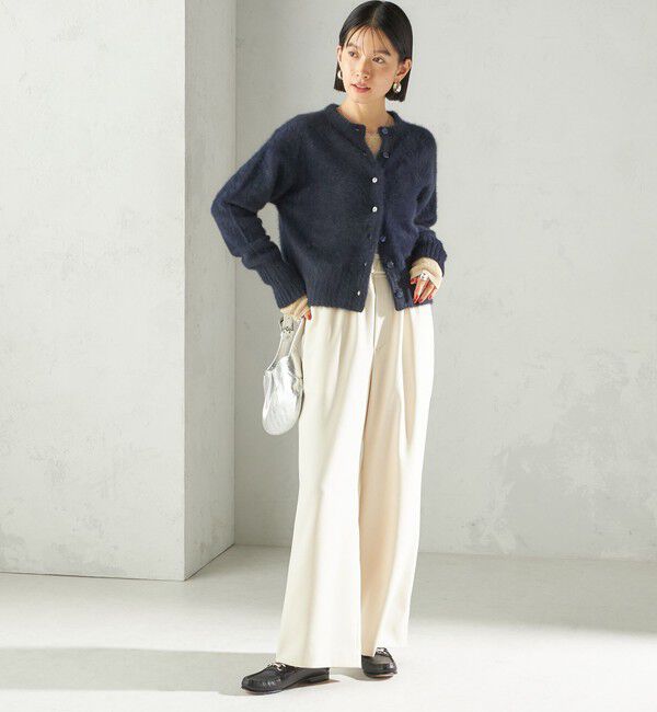 SHIPS for women「〈手洗い可能〉フォックス クルーネック ニット カーディガン」|カーディガン|