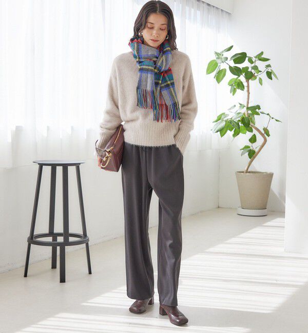 SHIPS for women「〈手洗い可能〉フォックス クルーネック ニット プルオーバー」|ニット・セーター|