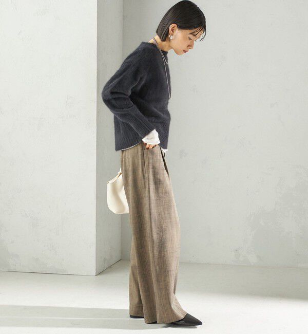 SHIPS for women「〈手洗い可能〉フォックス クルーネック ニット プルオーバー」|ニット・セーター|