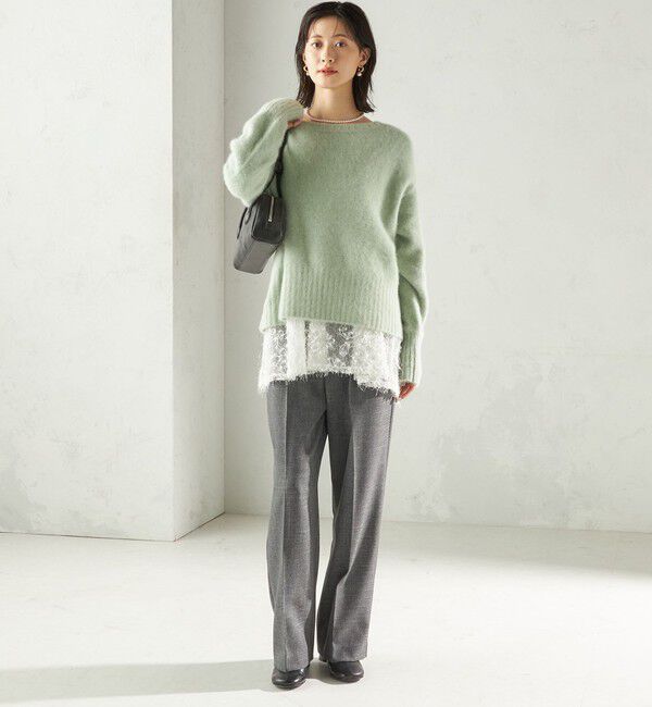 SHIPS for women「〈手洗い可能〉フォックス クルーネック ニット プルオーバー」|ニット・セーター|