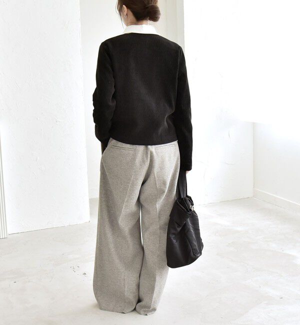 quaranciel「quaranciel: エア ニードル ベイカーデザイン ワイド パンツ」|その他|