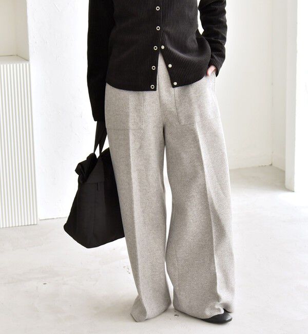 quaranciel「quaranciel: エア ニードル ベイカーデザイン ワイド パンツ」|その他|