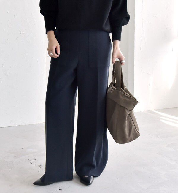 quaranciel「quaranciel: エア ニードル ベイカーデザイン ワイド パンツ」|その他|