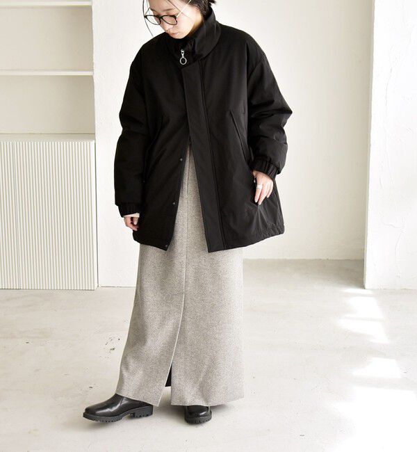quaranciel「quaranciel:〈撥水加工〉中綿 スタンドカラー ダブル ジップ モンスター コート」|その他|