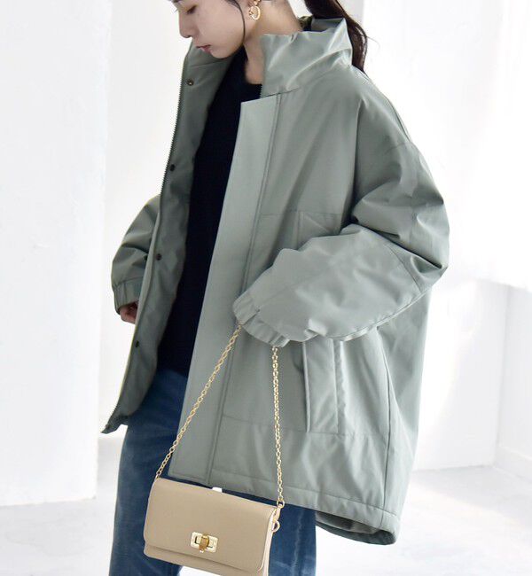 quaranciel「quaranciel:〈撥水加工〉中綿 スタンドカラー ダブル ジップ モンスター コート」|その他|