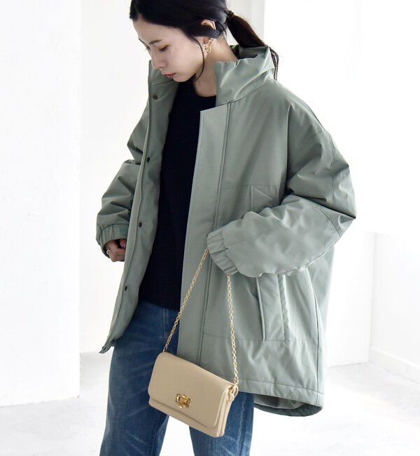 quaranciel「quaranciel:〈撥水加工〉中綿 スタンドカラー ダブル ジップ モンスター コート」|その他|