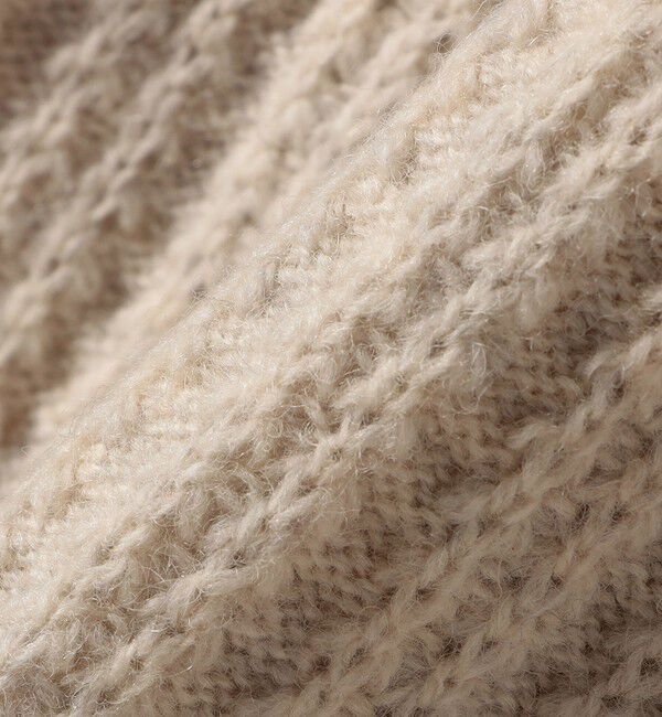 SHIPS any「SHIPS any: リブ タック編み Vネック ルーズ ニット カーディガン」|カーディガン|